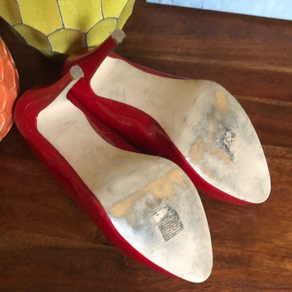 Aldo Red Patent Leather Platform Stilettos Size 39 - Picture 5 of 7